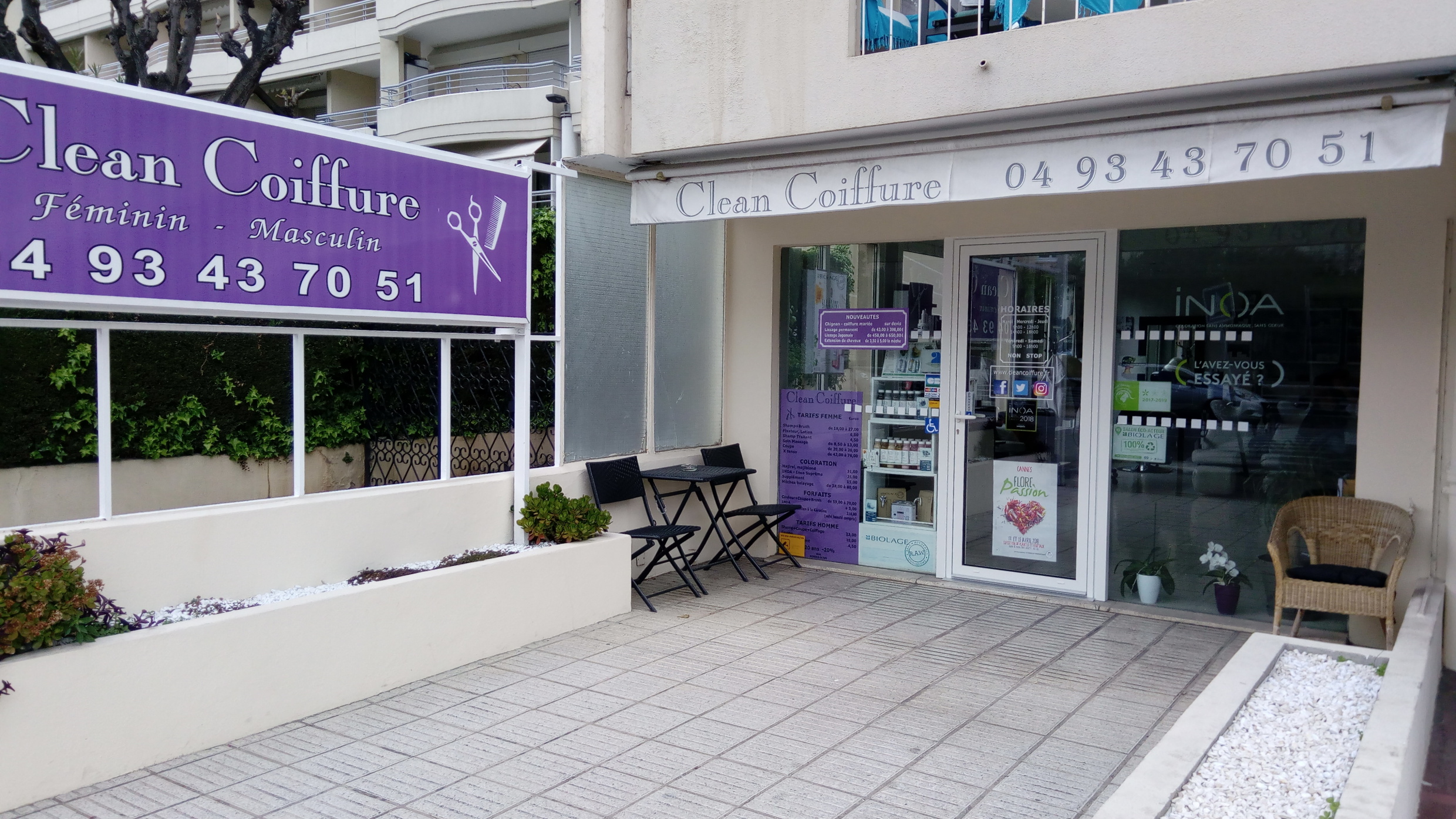 Salon de coiffure Cannes Clean Coiffure (coiffeur Cannes, coiffeur bio